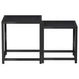 vidaXL Coffee Tables 2 pcs MDF black and yellow