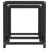 vidaXL Coffee Tables 2 pcs MDF black and yellow