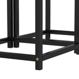 vidaXL Coffee Tables 2 pcs MDF black and yellow