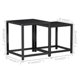 vidaXL Coffee Tables 2 pcs MDF black and yellow