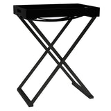 vidaXL Folding Table 48x34x61 cm MDF Gold and Black