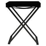vidaXL Folding Table 48x34x61 cm MDF Gold and Black