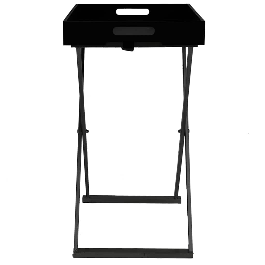 vidaXL Folding Table 48x34x61 cm MDF Gold and Black