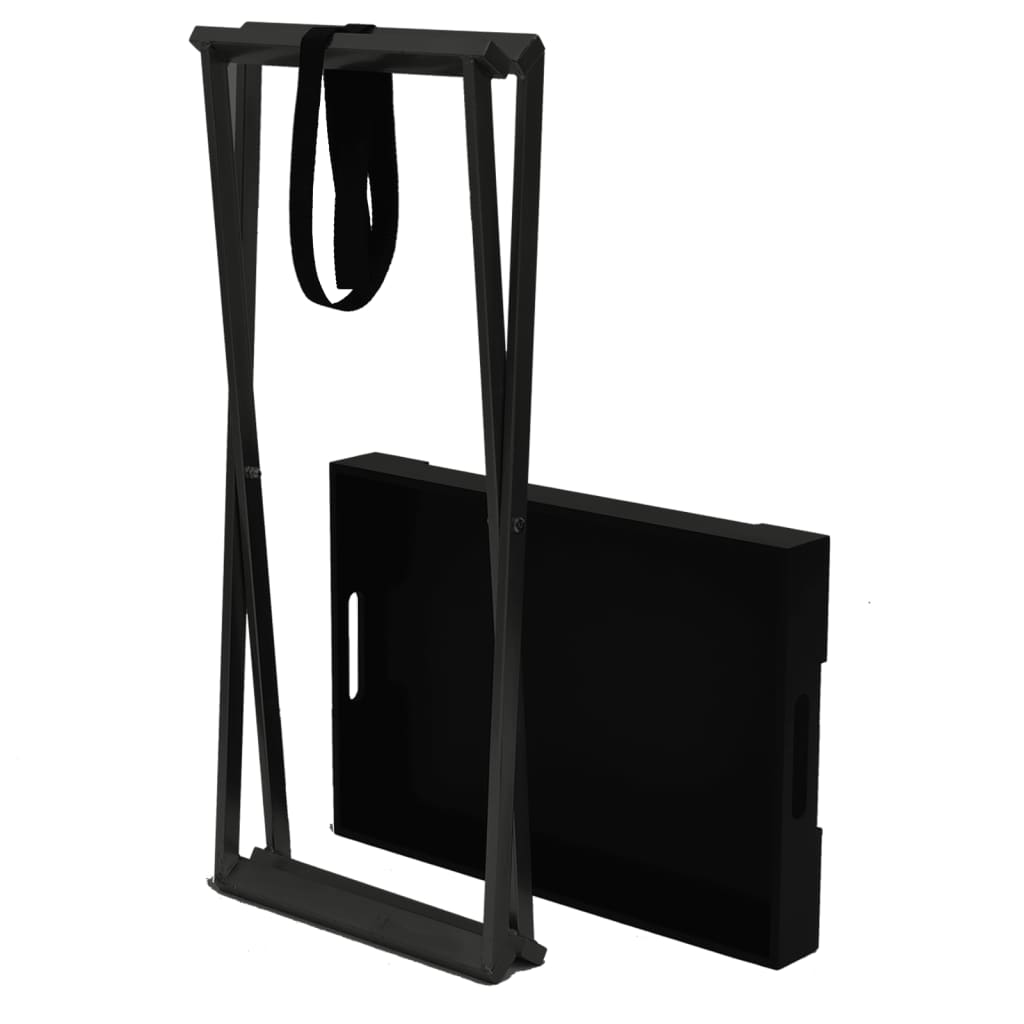 vidaXL Folding Table 48x34x61 cm MDF Gold and Black