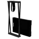 vidaXL Folding Table 48x34x61 cm MDF Gold and Black