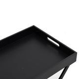 vidaXL Folding Table 48x34x61 cm MDF Gold and Black