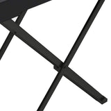 vidaXL Folding Table 48x34x61 cm MDF Gold and Black