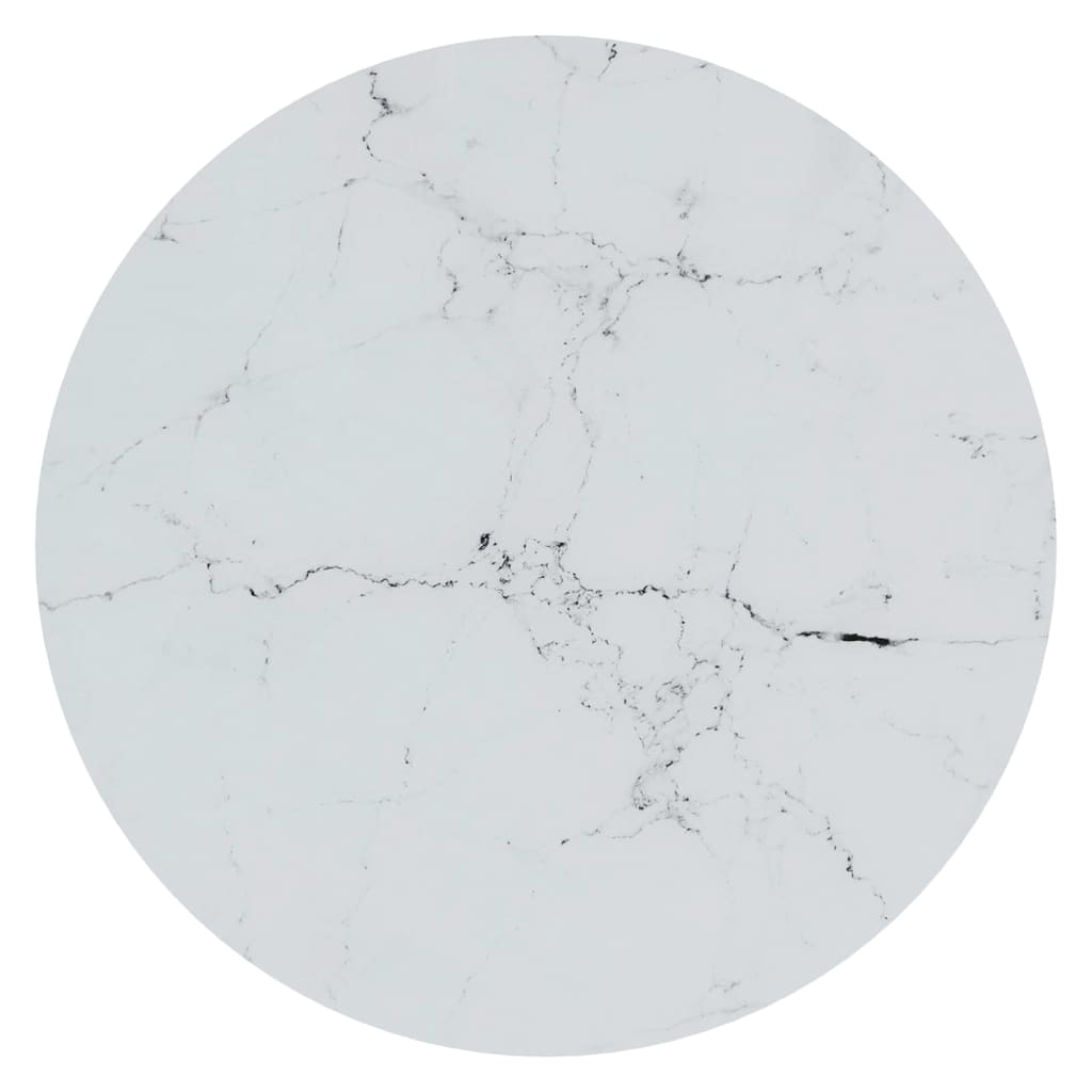 vidaXL Bijzettafel 45 cm gehard glas goudkleurig en transparant