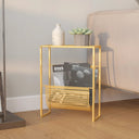 vidaXL Magazine Rack 35x15x45 cm Steel Black