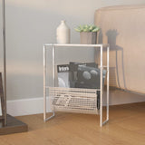 vidaXL Magazine Rack 35x15x45 cm Steel Black