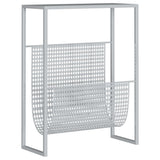 vidaXL Magazine Rack 35x15x45 cm Steel Black