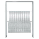 vidaXL Magazine Rack 35x15x45 cm Steel Black