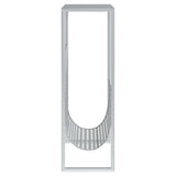 vidaXL Magazine Rack 35x15x45 cm Steel Black