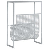 vidaXL Magazine Rack 35x15x45 cm Steel Black