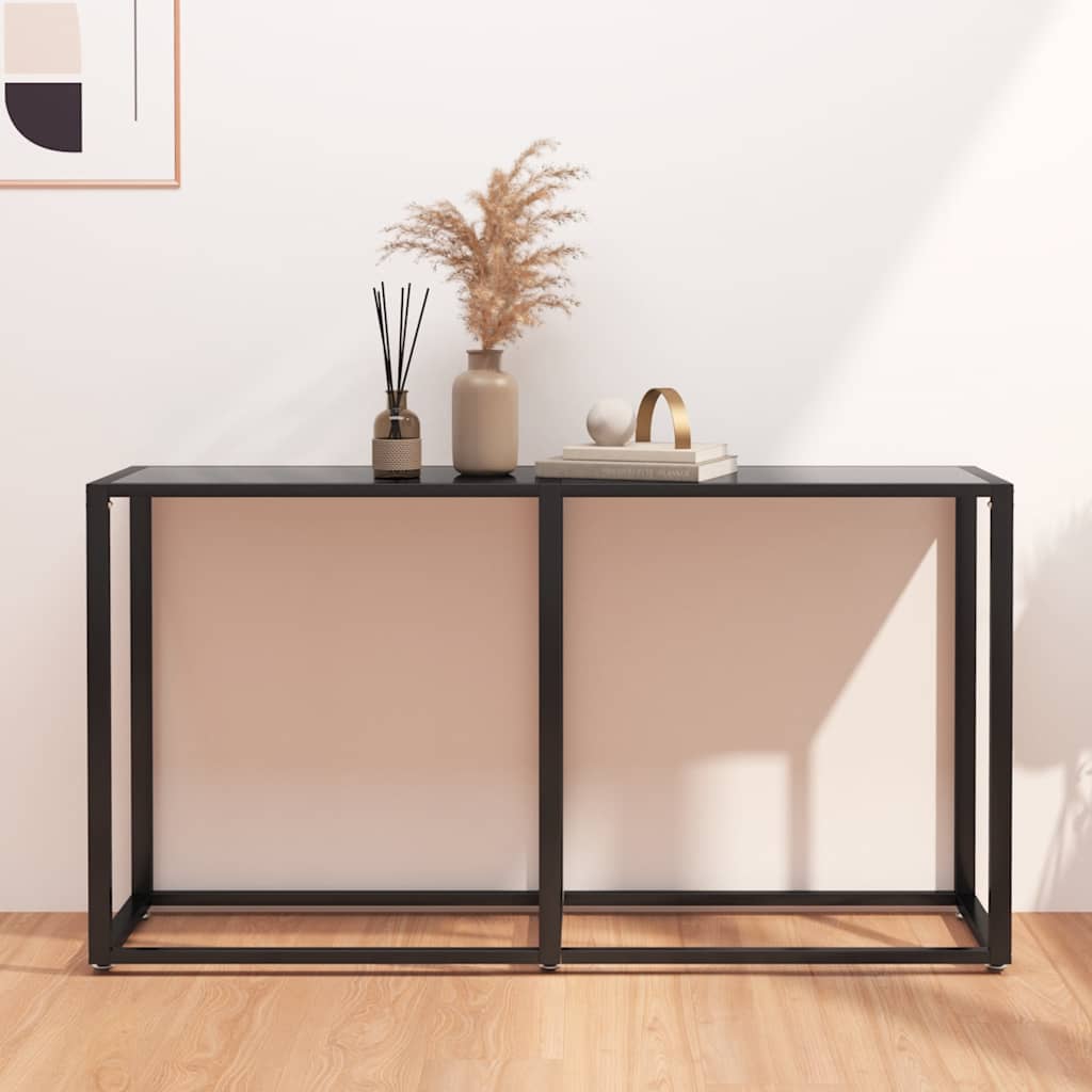 vidaXL Wandtafel 140x35x75,5 cm gehard glas transparant