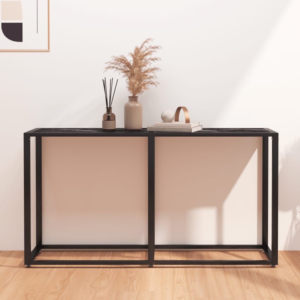 vidaXL Wandtafel 140x35x75,5 cm gehard glas transparant