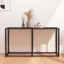 vidaXL Wandtafel 140x35x75,5 cm gehard glas transparant