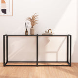 vidaXL Wandtafel 140x35x75,5 cm gehard glas transparant