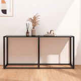 vidaXL Wandtafel 140x35x75,5 cm gehard glas transparant