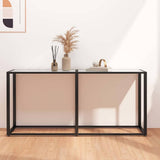 vidaXL Wandtafel 140x35x75,5 cm gehard glas transparant