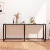 vidaXL Wandtafel 140x35x75,5 cm gehard glas transparant