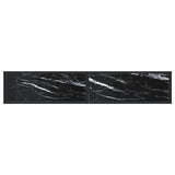 vidaXL Wandtafel 140x35x75,5 cm gehard glas transparant