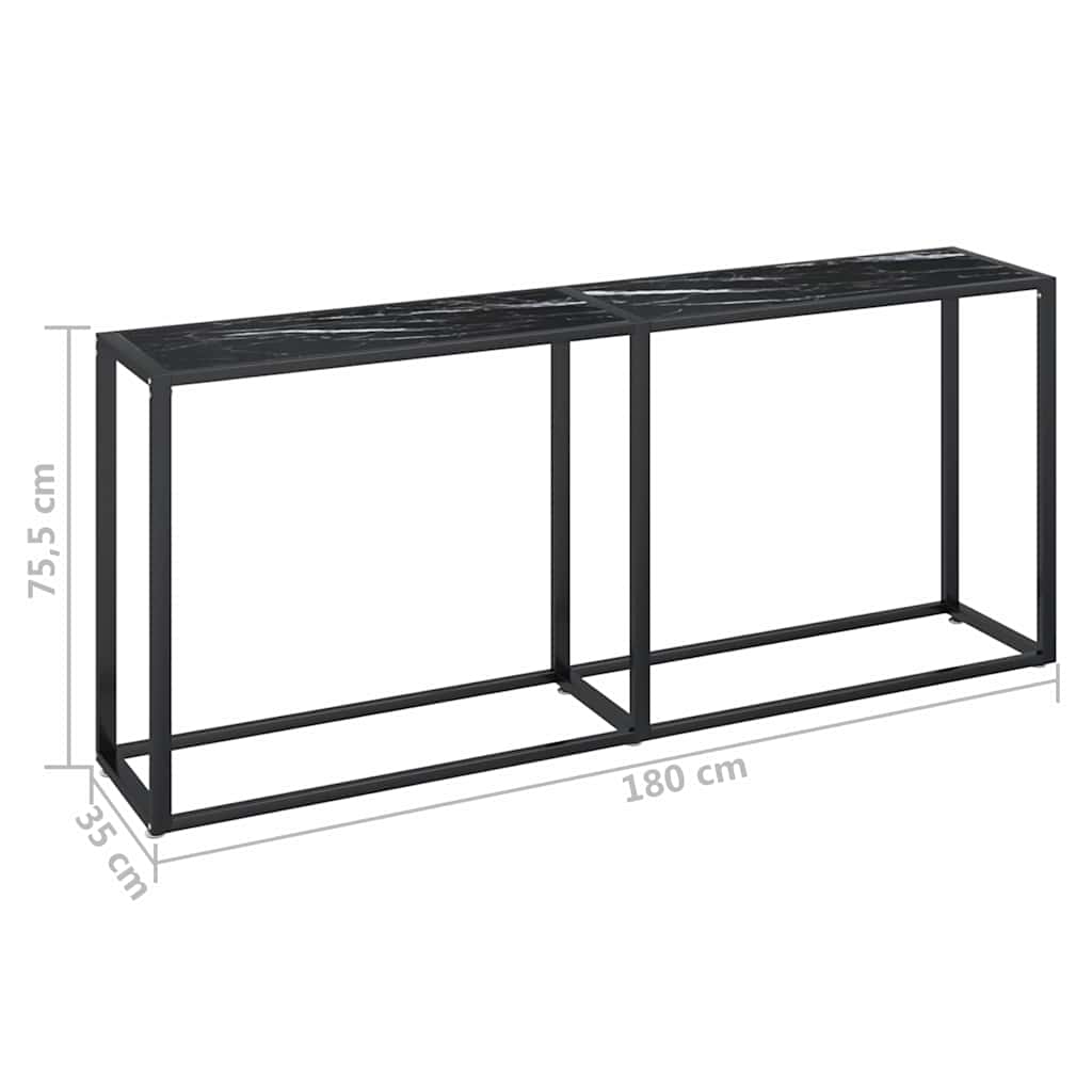 vidaXL Wandtafel 140x35x75,5 cm gehard glas transparant