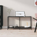vidaXL Console Table 140x35x75.5 cm Tempered Glass Transparent