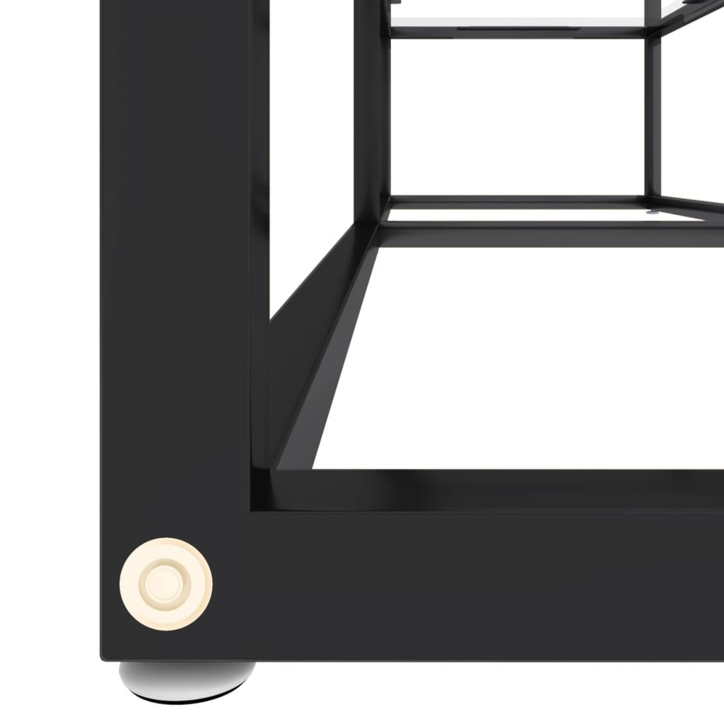 vidaXL Tv-meubel 140x40x40,5 cm gehard glas transparant