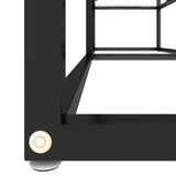 vidaXL Tv-meubel 140x40x40,5 cm gehard glas transparant