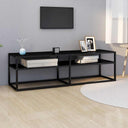 vidaXL Tv-meubel 140x40x40,5 cm gehard glas transparant