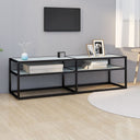 vidaXL Tv-meubel 140x40x40,5 cm gehard glas transparant