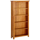 vidaXL Bookcase with 3 Shelves 70x22.5x82 cm Solid Oak Wood