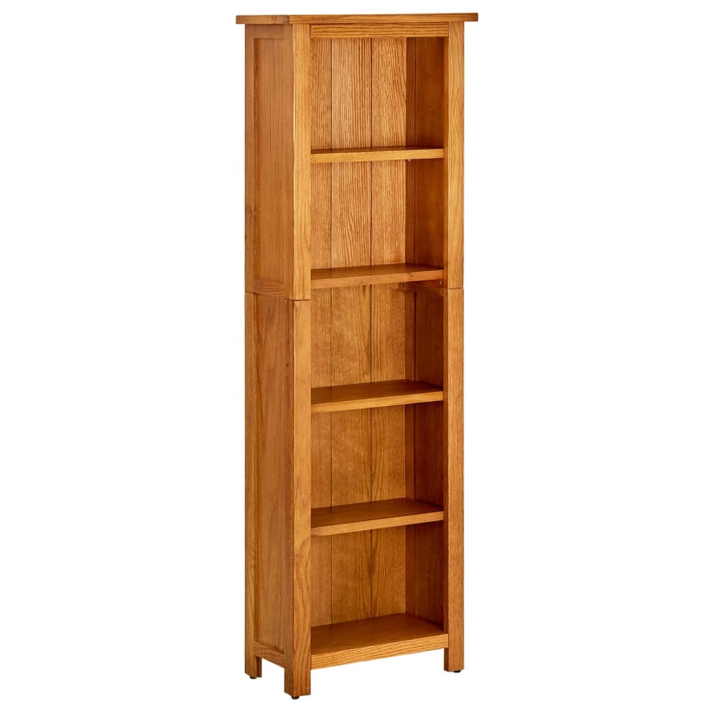 vidaXL Boekenkast 45x22,5x82 cm massief eikenhout