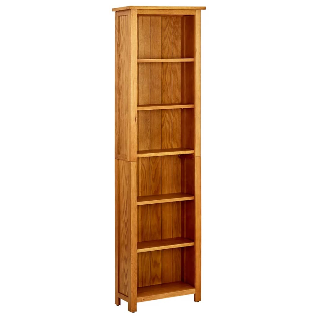 vidaXL Boekenkast 45x22,5x82 cm massief eikenhout