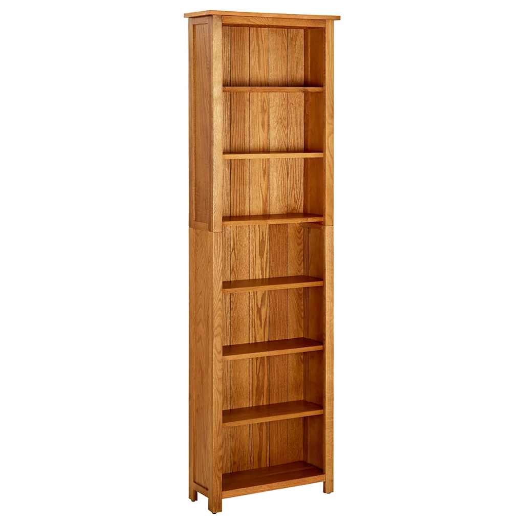 vidaXL Boekenkast 45x22,5x82 cm massief eikenhout