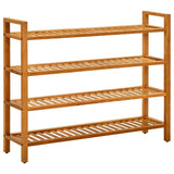 vidaXL Schoenenrek met 2 schappen 50x27x40 cm massief eikenhout
