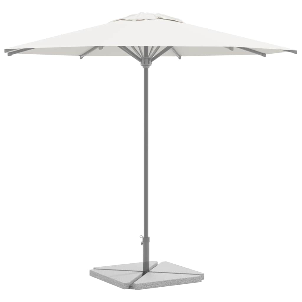 vidaXL Parasol Base Plates 4 pcs Triangular 14 kg Granite Grey