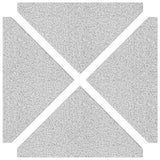 vidaXL Parasol Base Plates 4 pcs Triangular 14 kg Granite Grey
