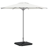 vidaXL Parasol Base Plates 4 pcs Triangular 14 kg Granite Grey