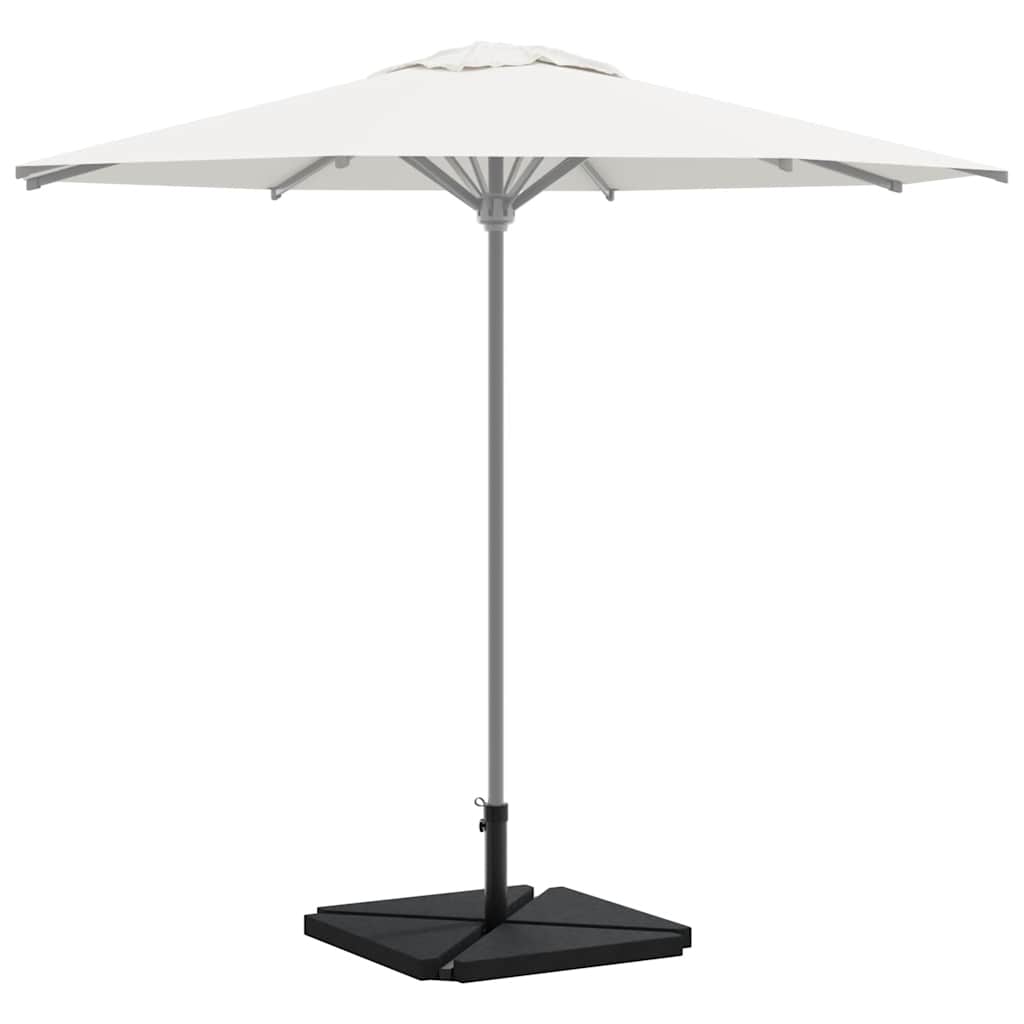 vidaXL Ensemble de 5 pieds de parasol de jardin en granit et acier