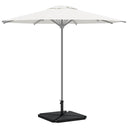 vidaXL Ensemble de 5 pieds de parasol de jardin en granit et acier