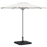 vidaXL Ensemble de 5 pieds de parasol de jardin en granit et acier