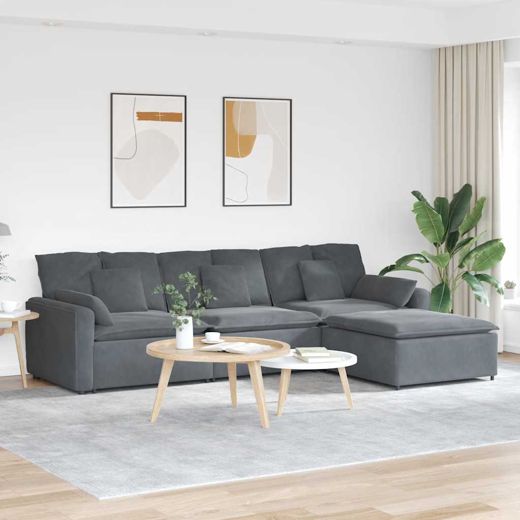 vidaXL Banque modulaire avec banque d'alimentation et banque de données Kussens