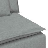 vidaXL Modulaire bank met kussens lichtgrijs