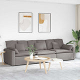 vidaXL Modulaire bank met kussens lichtgrijs