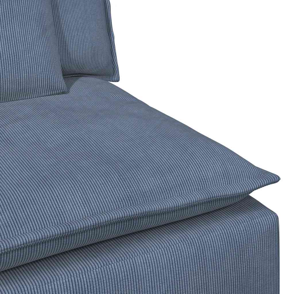 vidaXL Modulaire bank met kussens lichtgrijs