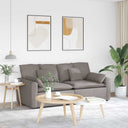 vidaXL Modulaire bank met kussens lichtgrijs