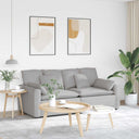 vidaXL Modulaire bank met kussens lichtgrijs