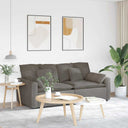 vidaXL Modulaire bank met kussens lichtgrijs